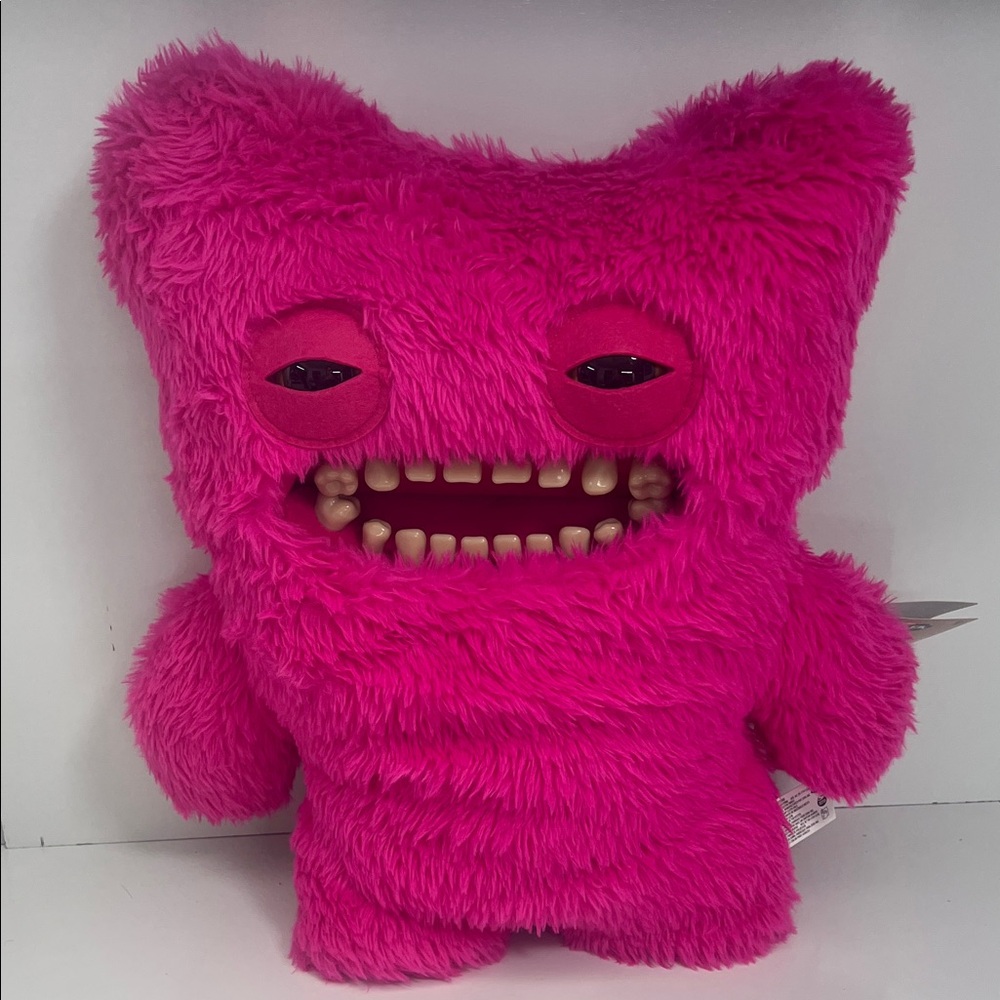 Fuzzy Pink Monster Plush Toy